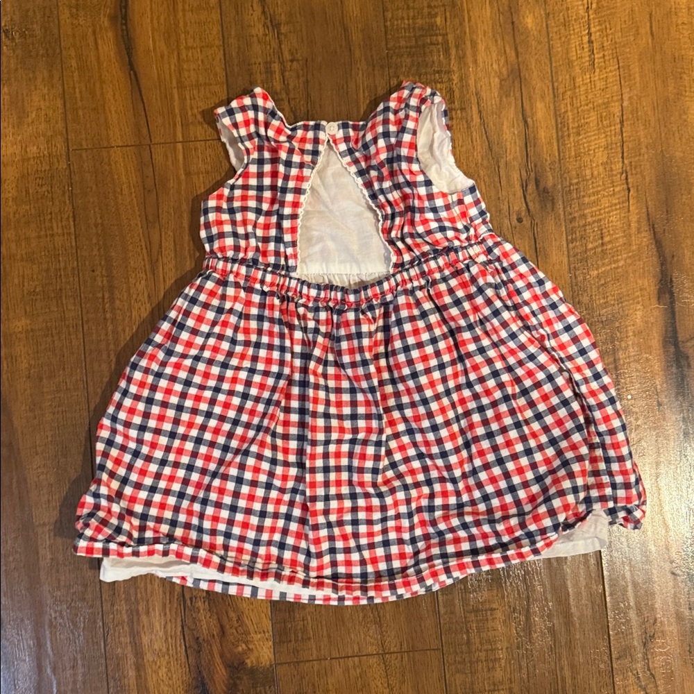 Baby B'gosh Red and Blue Plaid Dress - Picture 2 of 3